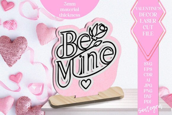 Adorno De San Valentin Be Mine Love Creativo Digital